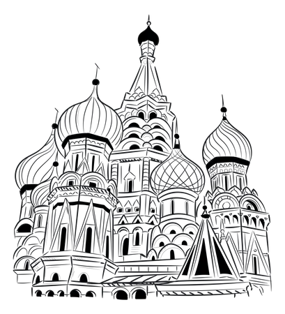 St Basil Cathedral Illustration