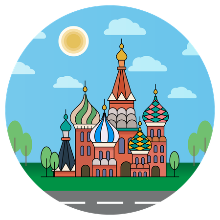 St Basils Cathedral Moscow  Illustration