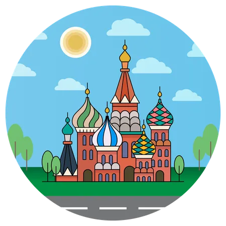 St Basils Cathedral Moscow  Illustration