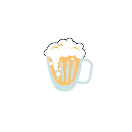 聖パトリックデーのビールジョッキ  イラスト