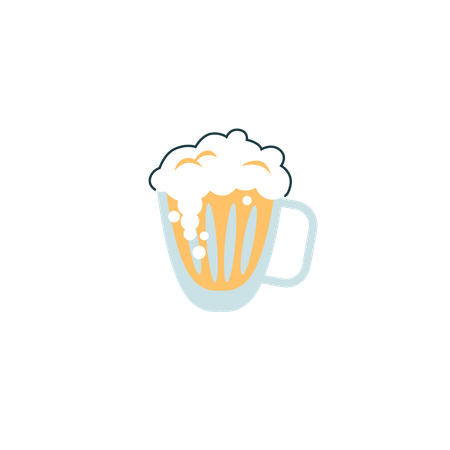 St. Patrick's Day beer mug  Illustration