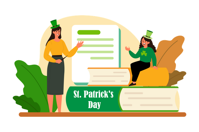 St Patrick’s Day book Illustration