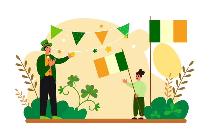 ST. Patrick's Day Celebration Illustration