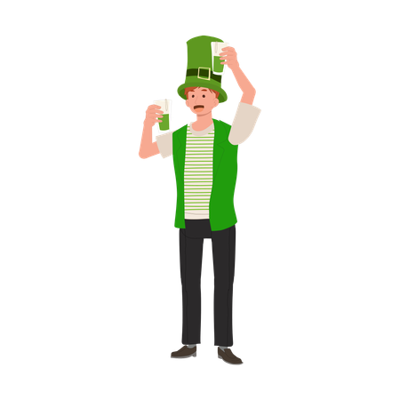 St Patrick's Day Celebration  Illustration