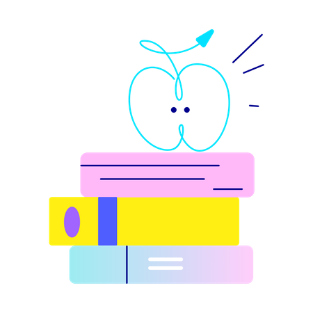 Stack Of Books  イラスト