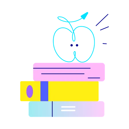 Stack Of Books  イラスト