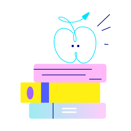 Stack Of Books  Illustration