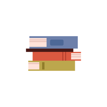 Stack of books  Illustration