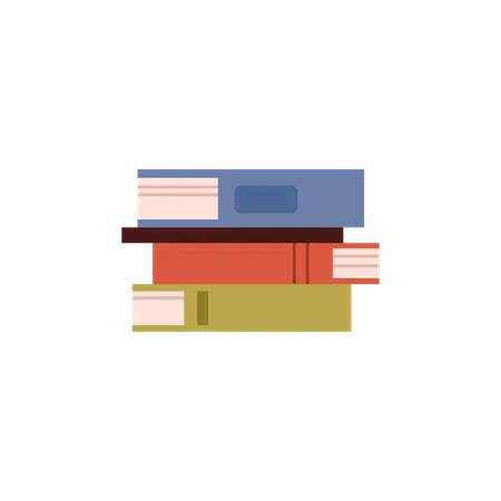 Stack of books  Illustration