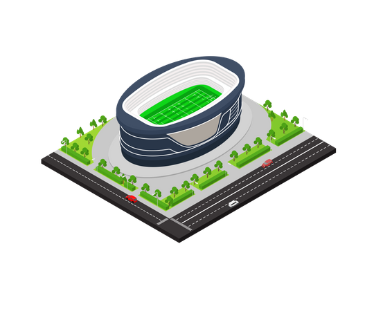 Stade de football  Illustration