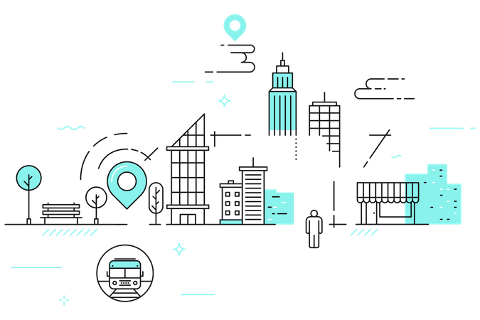 Stadt  Illustration