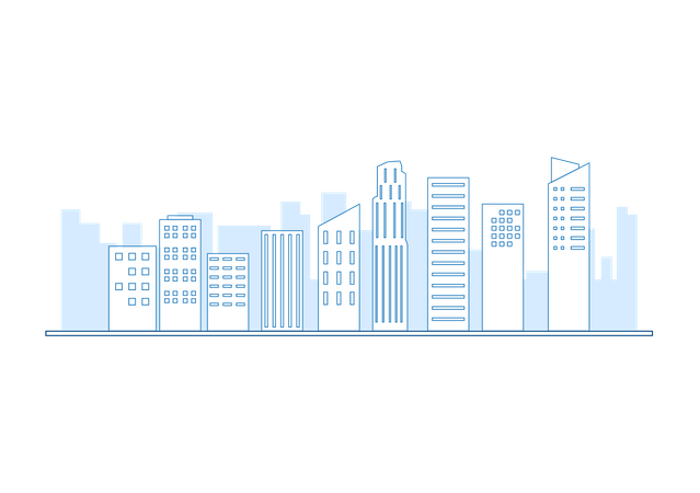 Stadtlandschaft  Illustration