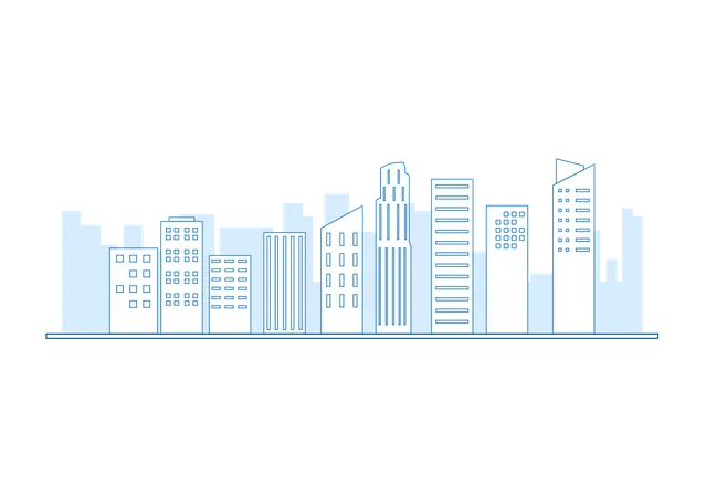 Stadtlandschaft  Illustration