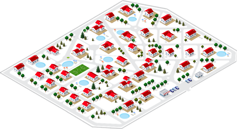 Stadtplan  Illustration