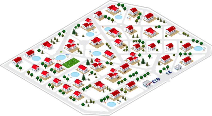 Stadtplan  Illustration