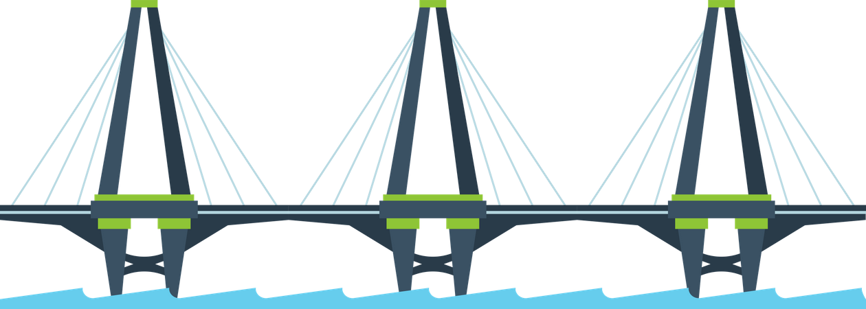 Stadtverbindungsbrücke  Illustration