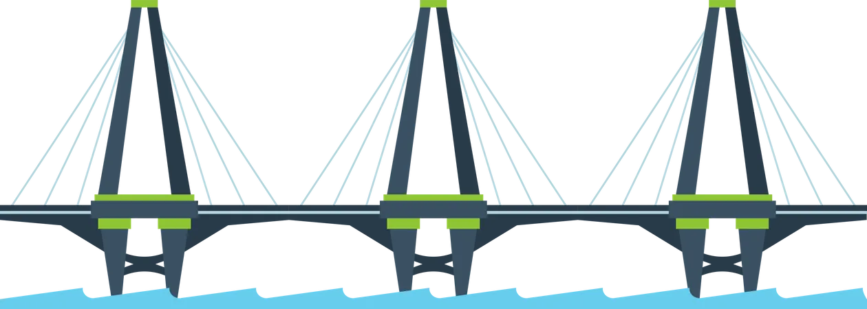 Stadtverbindungsbrücke  Illustration