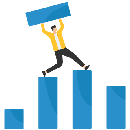 Stages of business growth  Illustration