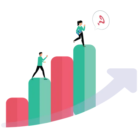 Stair success  Illustration