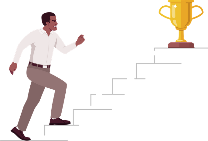 Stairway to success  Illustration