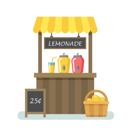 Stand de limonade  Illustration