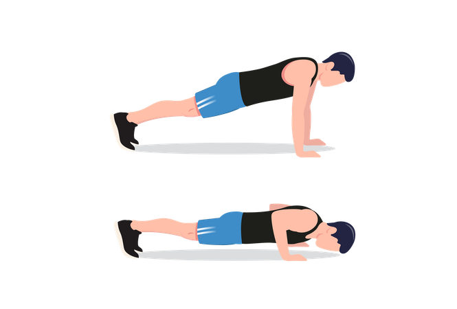 Standard push-up  Illustration