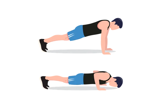 Standard push-up  Illustration