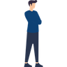 man in pose illustration free download