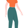 standing girl illustration free download