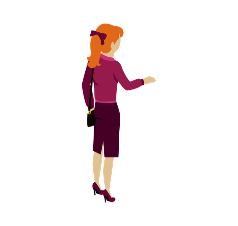 Standing woman  Illustration