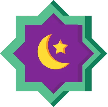 Star and Crescent Iconography  Illustration