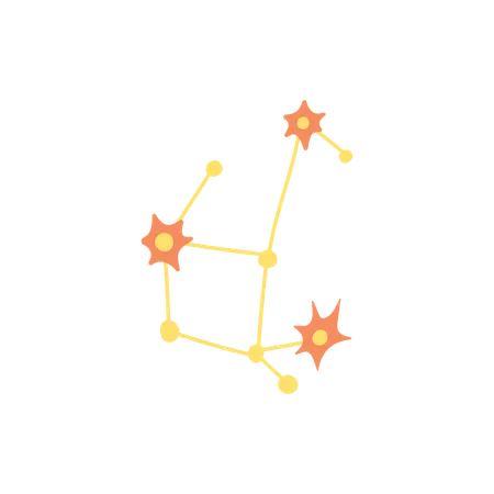 Star constellation  Illustration