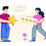 illustrations for star rating