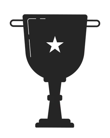 Star trophy cup  Illustration