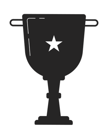 Star trophy cup  Illustration