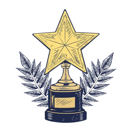 Star Trophy  Illustration