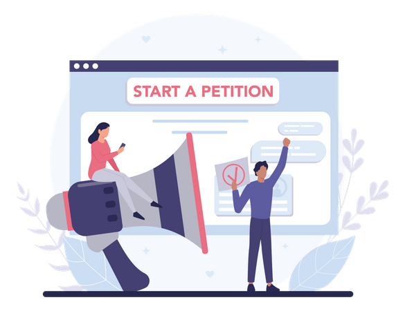 Start A Petition  Illustration