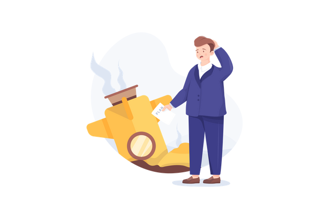 Start fehlgeschlagen  Illustration