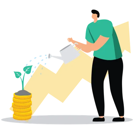 Start investing in the stock market  Illustration