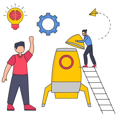 Startup Advertising  일러스트레이션