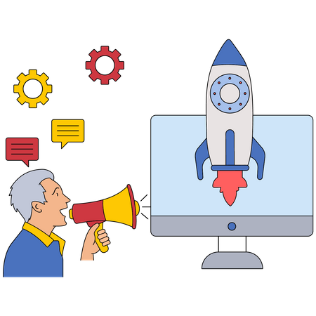 Startup Advertising  일러스트레이션