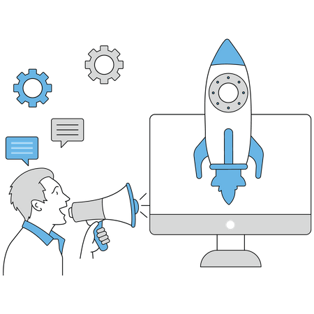 Startup Advertising  일러스트레이션