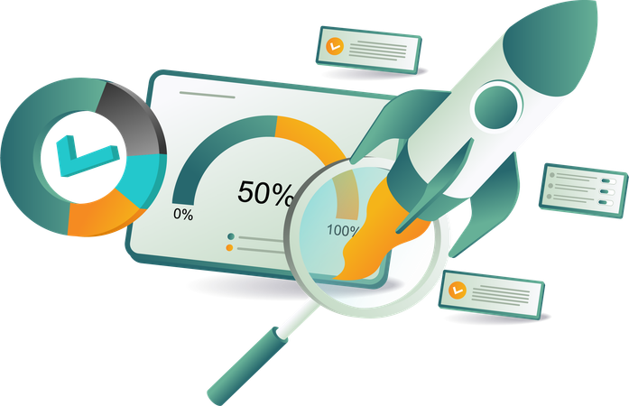 Startup analysis and research  Illustration