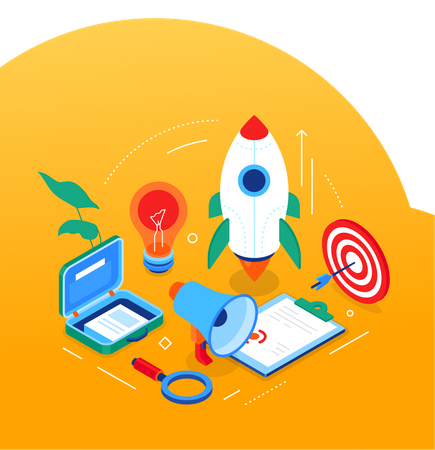 Startup booster  Illustration