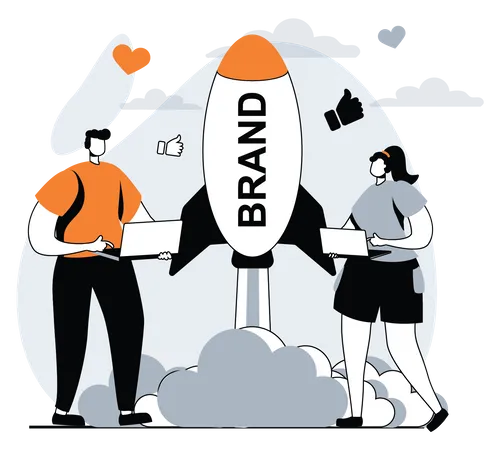 Startup Brand  Illustration