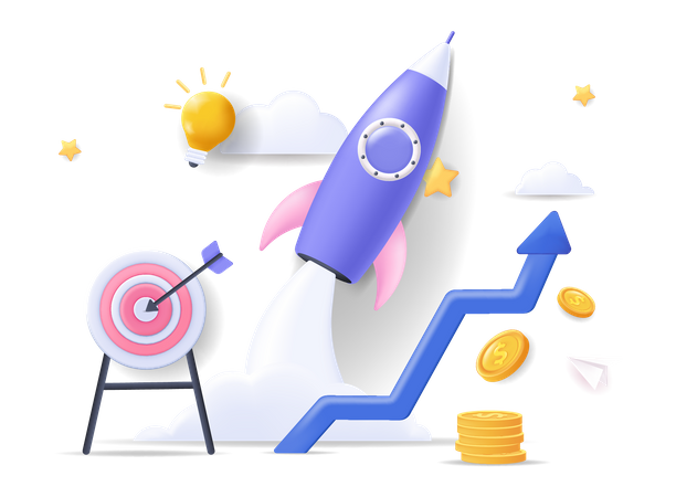 Startup financière  Illustration