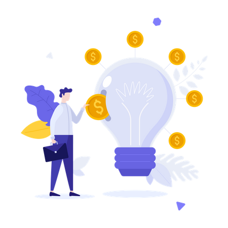 Startup funding Illustration