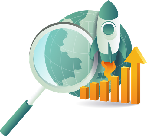 Startup growth and startup analysis  Illustration