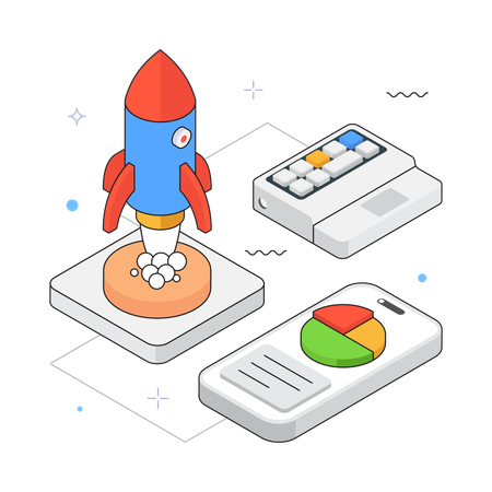 Startup Launch  Illustration
