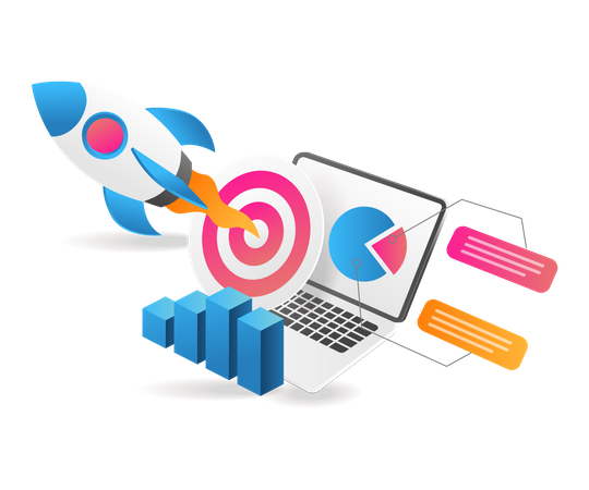 Startup launch analysis  Illustration